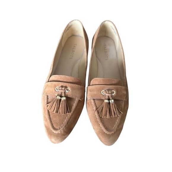 TALBOTS Francesca Amber Suede Driving Flats Loafers women’s Size 7 1/2 - Picture 3 of 14